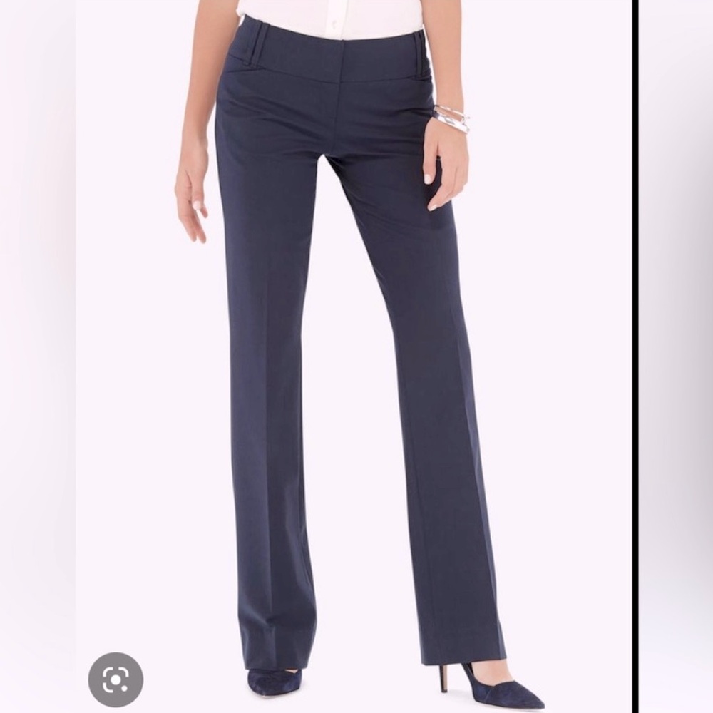 The Limited Navy Cassidy Mid Rise Boot Cut Trouser Dress Pant Size 2
